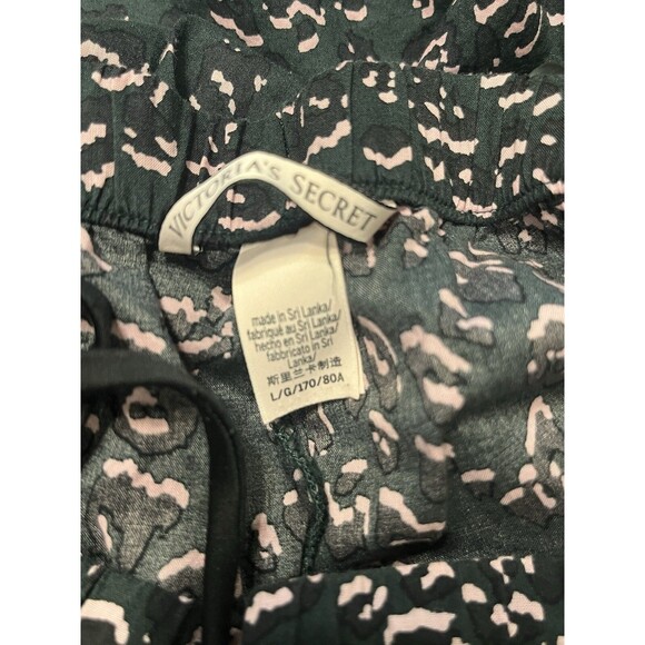 Victoria's Secret L Women’s PJ’s Top Long Button Up L Draw String Bottom Lace - Picture 4 of 5